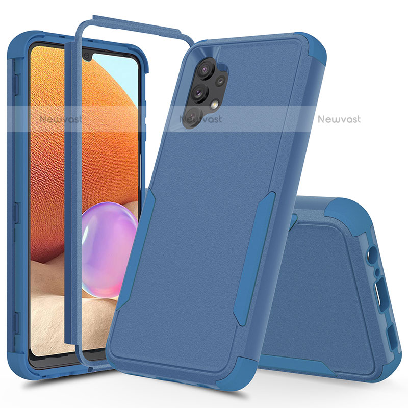 Silicone Matte Finish and Plastic Back Cover Case 360 Degrees MQ1 for Samsung Galaxy M32 5G