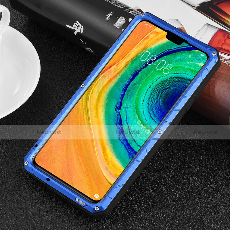 Silicone Matte Finish and Plastic Back Cover Case 360 Degrees R01 for Huawei Mate 30