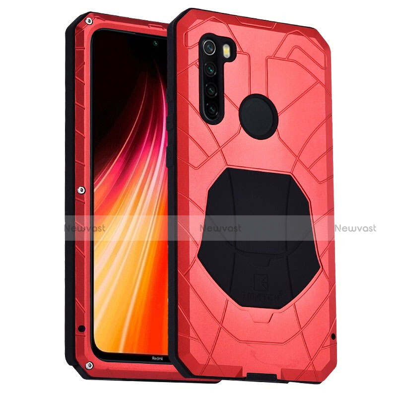 Silicone Matte Finish and Plastic Back Cover Case 360 Degrees R01 for Xiaomi Redmi Note 8 (2021)