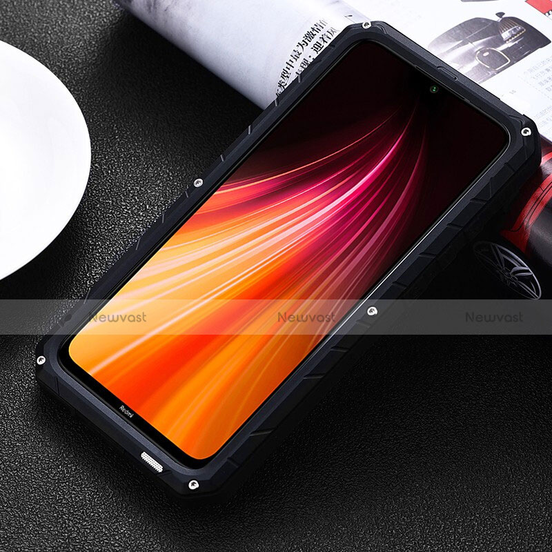 Silicone Matte Finish and Plastic Back Cover Case 360 Degrees R01 for Xiaomi Redmi Note 8 (2021)