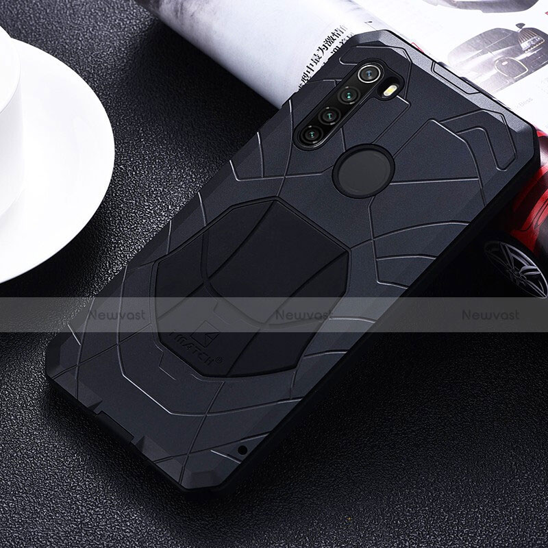 Silicone Matte Finish and Plastic Back Cover Case 360 Degrees R01 for Xiaomi Redmi Note 8T
