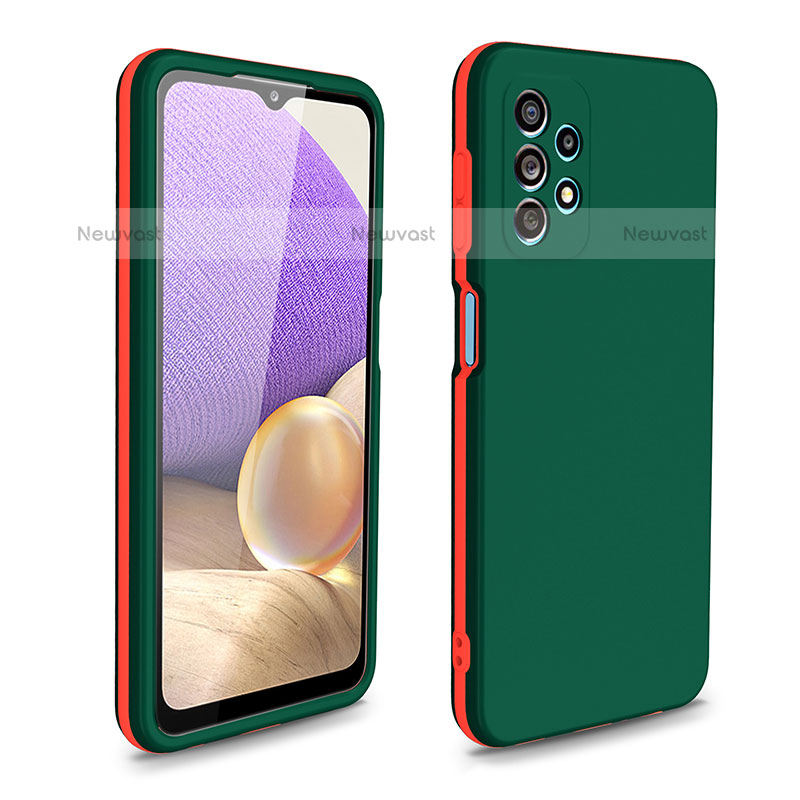 Silicone Matte Finish and Plastic Back Cover Case 360 Degrees WL1 for Samsung Galaxy M32 5G