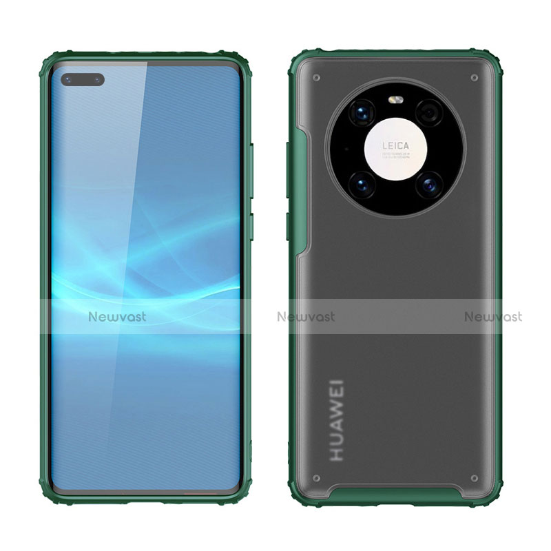 Silicone Matte Finish and Plastic Back Cover Case for Huawei Mate 40E Pro 4G