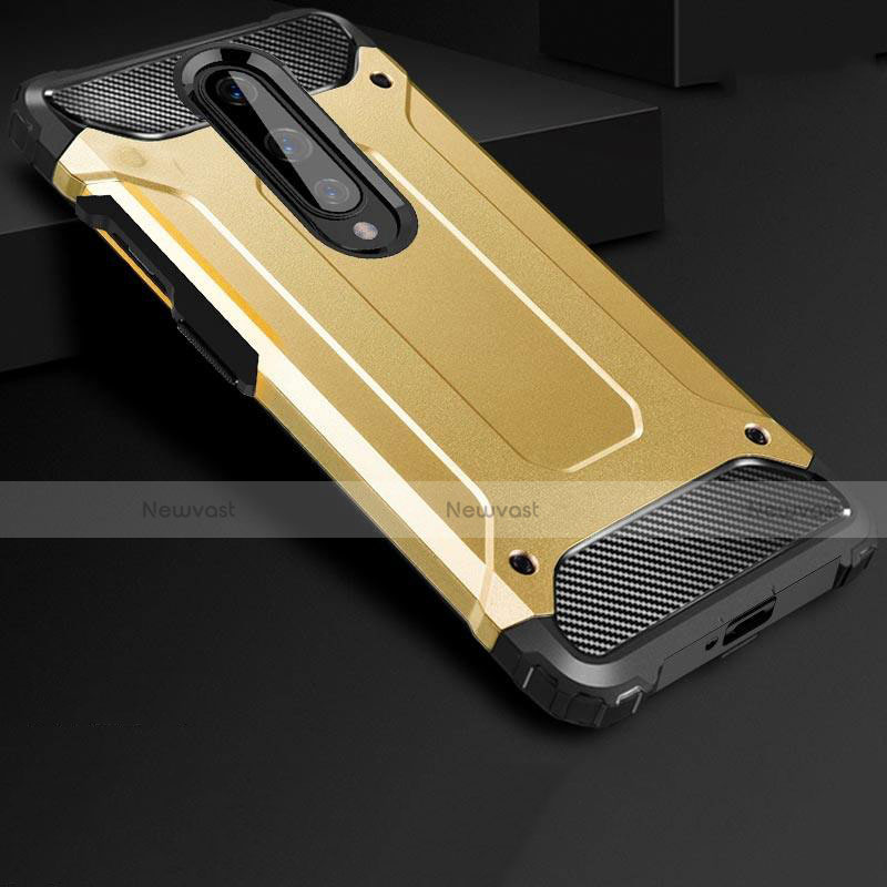 Silicone Matte Finish and Plastic Back Cover Case for OnePlus 8