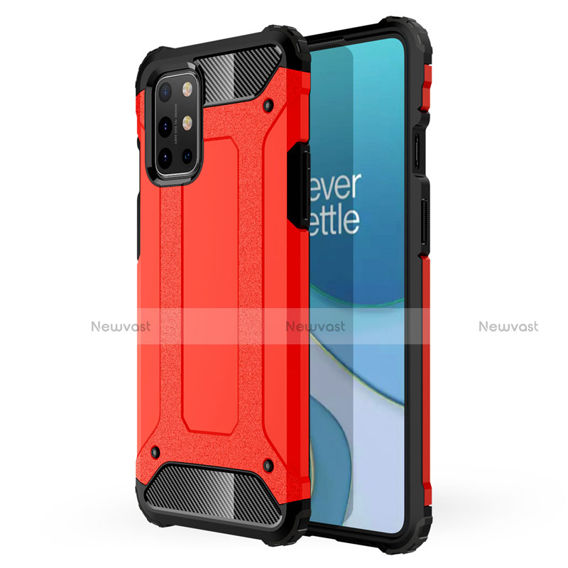 Silicone Matte Finish and Plastic Back Cover Case for OnePlus 8T 5G