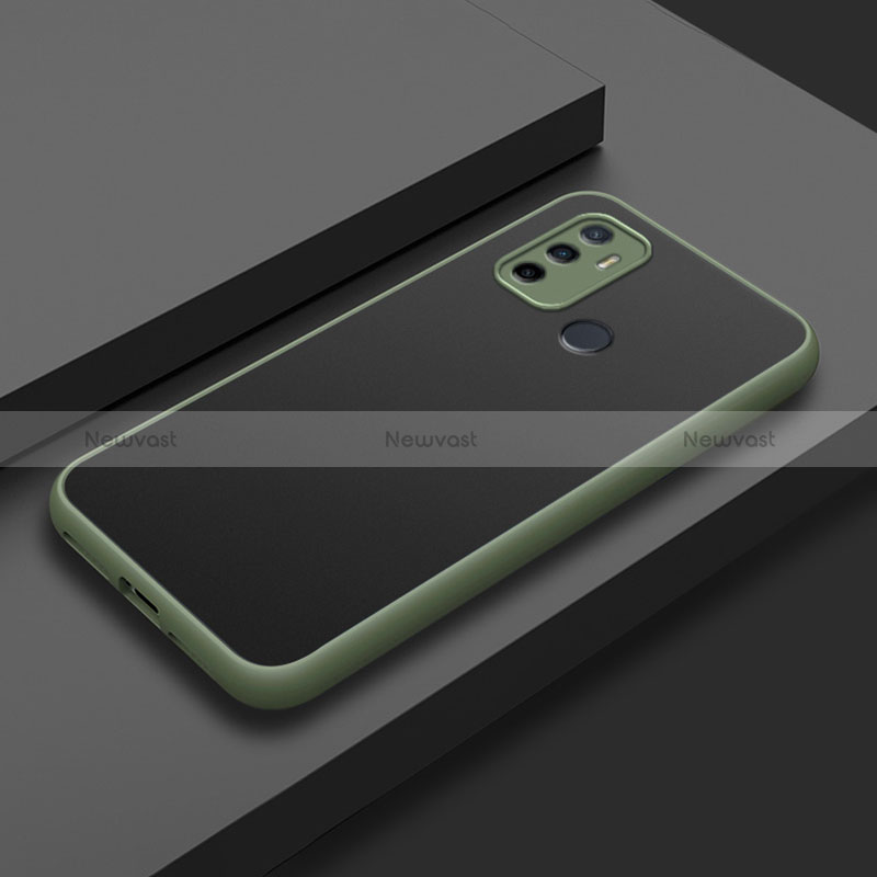 Silicone Matte Finish and Plastic Back Cover Case for Oppo A11s