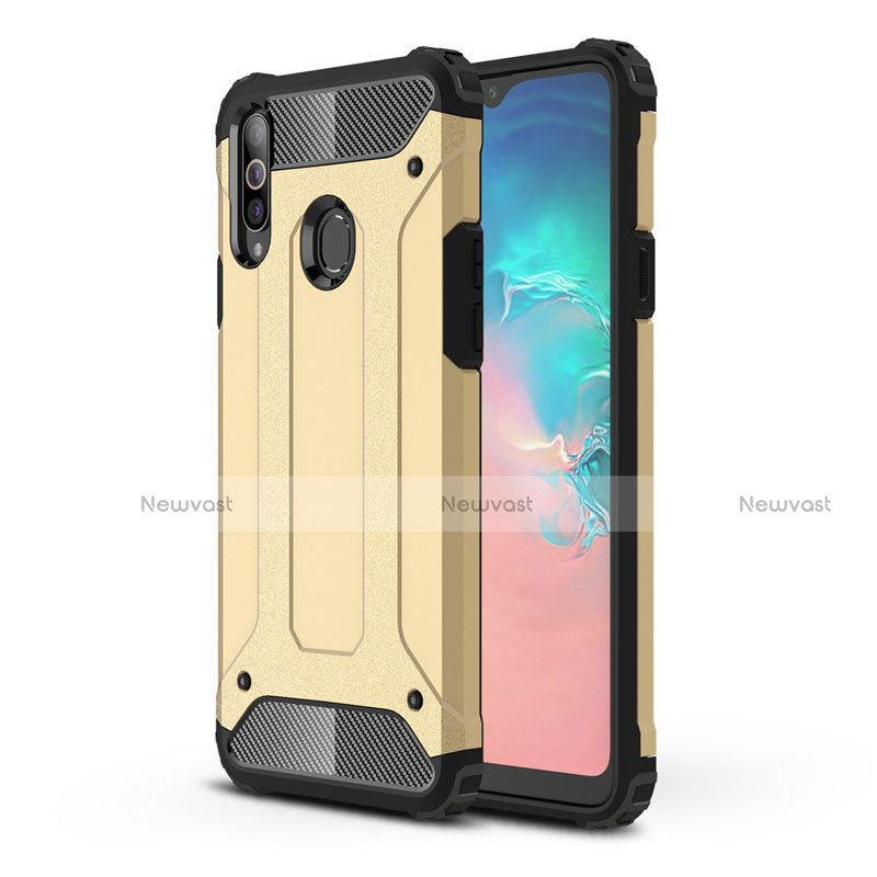 Silicone Matte Finish and Plastic Back Cover Case for Samsung Galaxy A20s