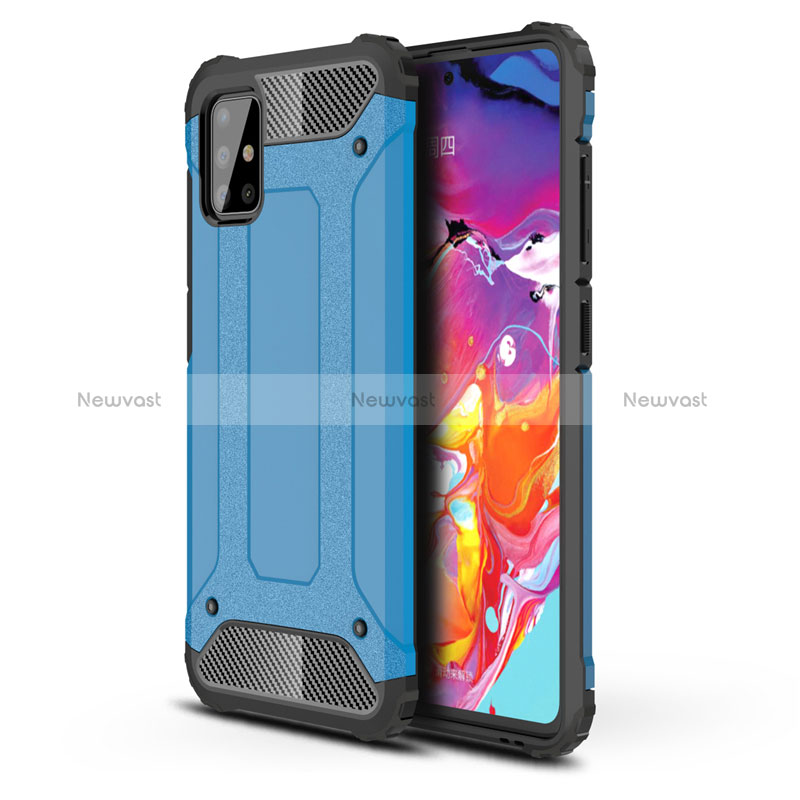 Silicone Matte Finish and Plastic Back Cover Case for Samsung Galaxy M40S