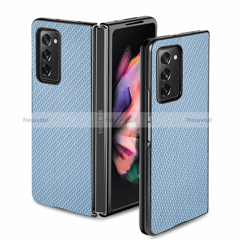 Silicone Matte Finish and Plastic Back Cover Case for Samsung Galaxy Z Fold2 5G