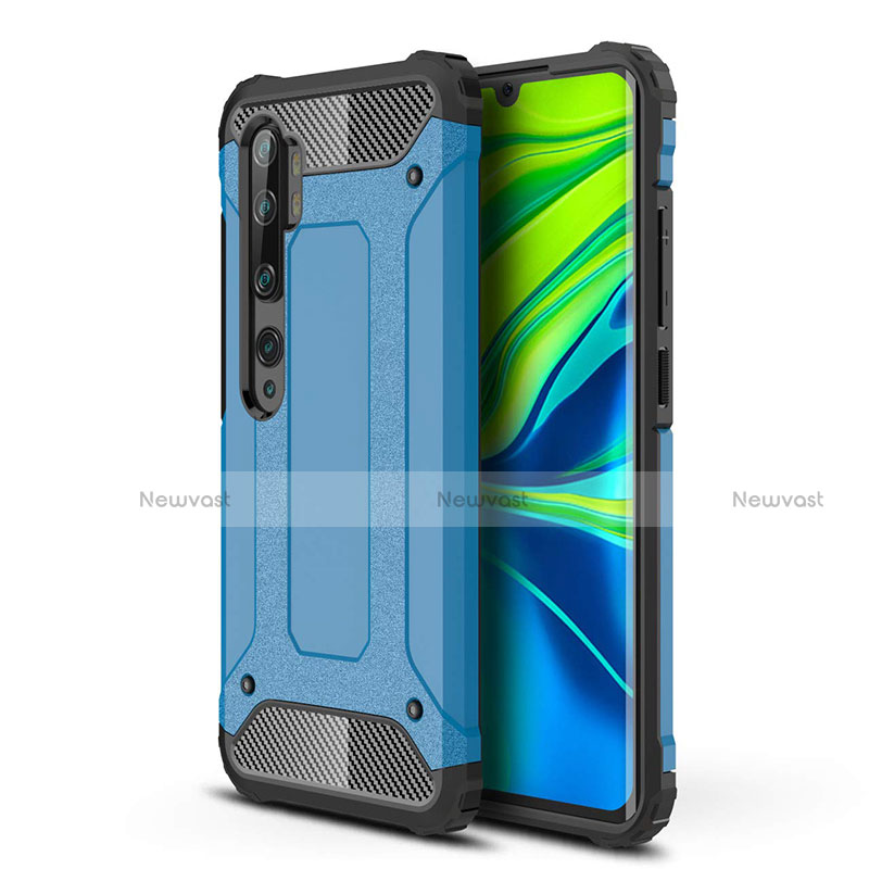 Silicone Matte Finish and Plastic Back Cover Case for Xiaomi Mi Note 10