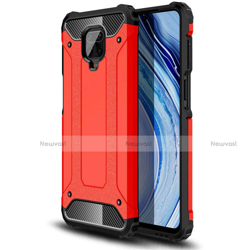 Silicone Matte Finish and Plastic Back Cover Case for Xiaomi Redmi Note 9 Pro Max