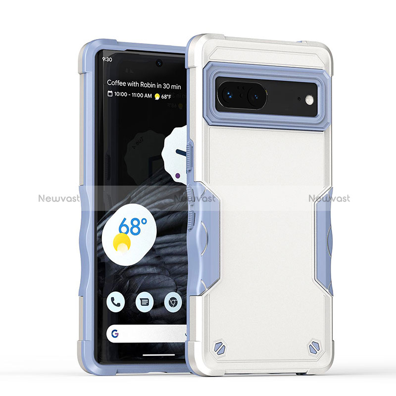 Silicone Matte Finish and Plastic Back Cover Case QW1 for Google Pixel 7 5G