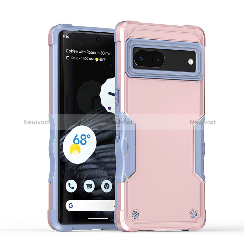 Silicone Matte Finish and Plastic Back Cover Case QW1 for Google Pixel 7 5G