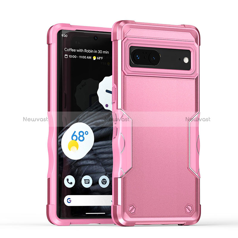 Silicone Matte Finish and Plastic Back Cover Case QW1 for Google Pixel 7 5G