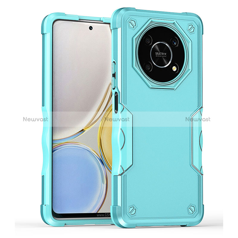 Silicone Matte Finish and Plastic Back Cover Case QW1 for Huawei Honor Magic4 Lite 5G