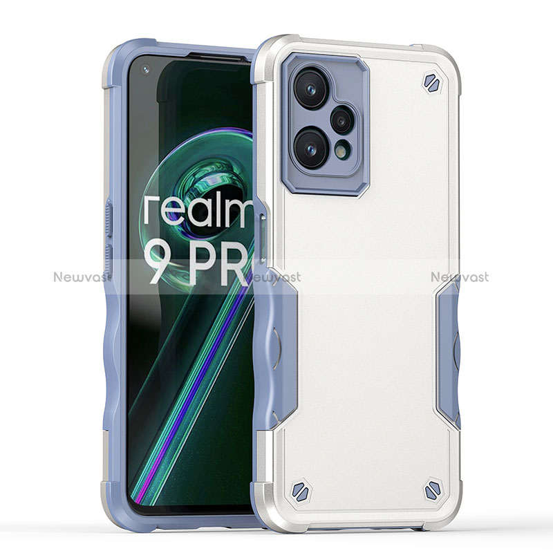 Silicone Matte Finish and Plastic Back Cover Case QW1 for Realme Q5 5G