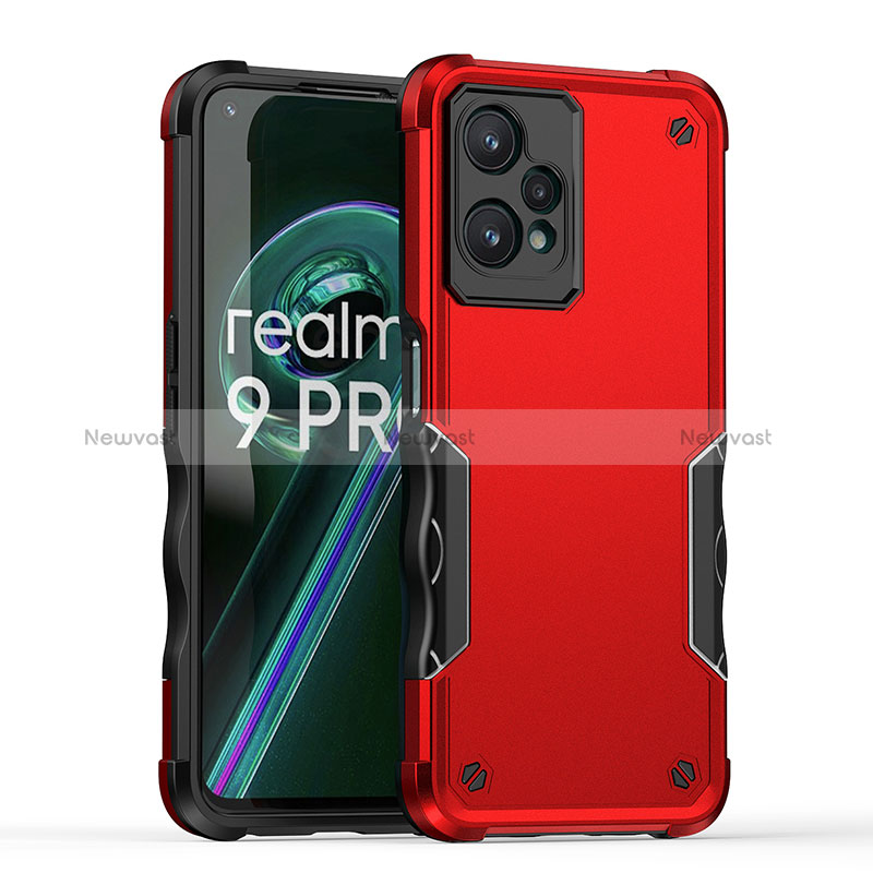 Silicone Matte Finish and Plastic Back Cover Case QW1 for Realme Q5 5G