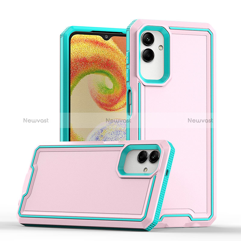 Silicone Matte Finish and Plastic Back Cover Case QW1 for Samsung Galaxy A05