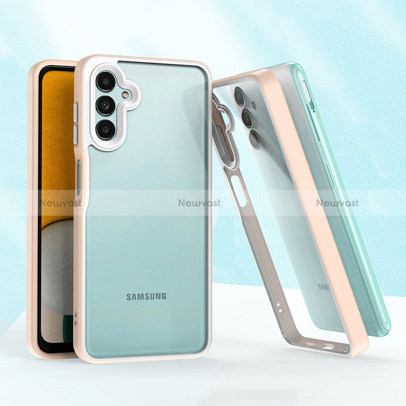 Silicone Matte Finish and Plastic Back Cover Case QW1 for Samsung Galaxy A13 5G