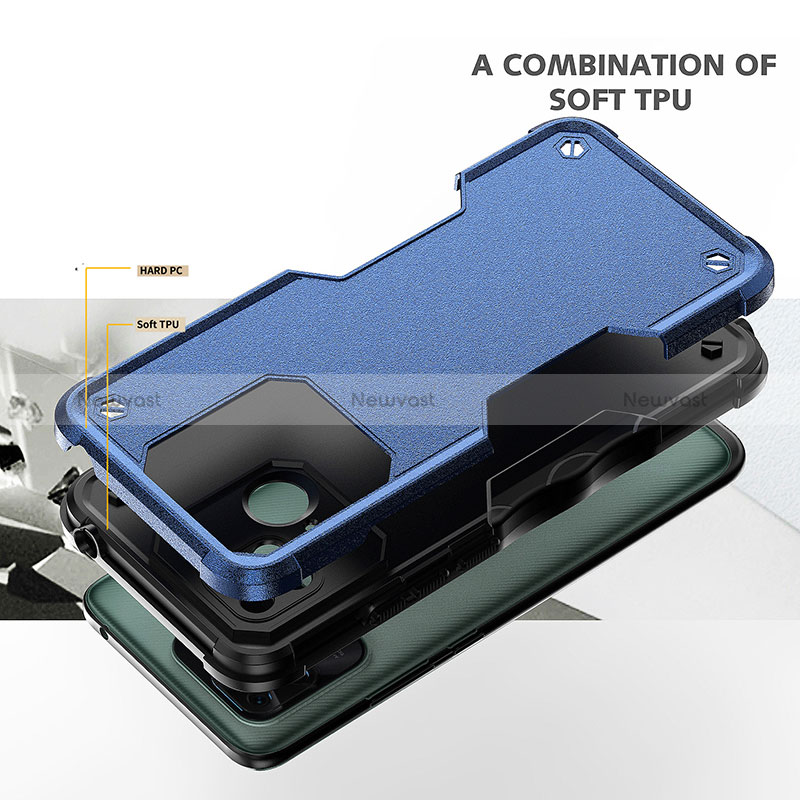 Silicone Matte Finish and Plastic Back Cover Case QW1 for Xiaomi Redmi 10 India