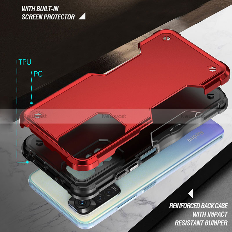 Silicone Matte Finish and Plastic Back Cover Case QW1 for Xiaomi Redmi Note 12 Pro 4G