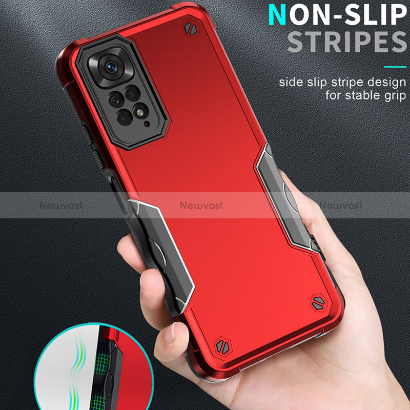 Silicone Matte Finish and Plastic Back Cover Case QW1 for Xiaomi Redmi Note 12 Pro 4G