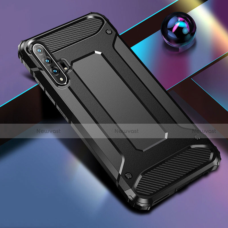 Silicone Matte Finish and Plastic Back Cover Case R01 for Huawei Honor 20 Pro