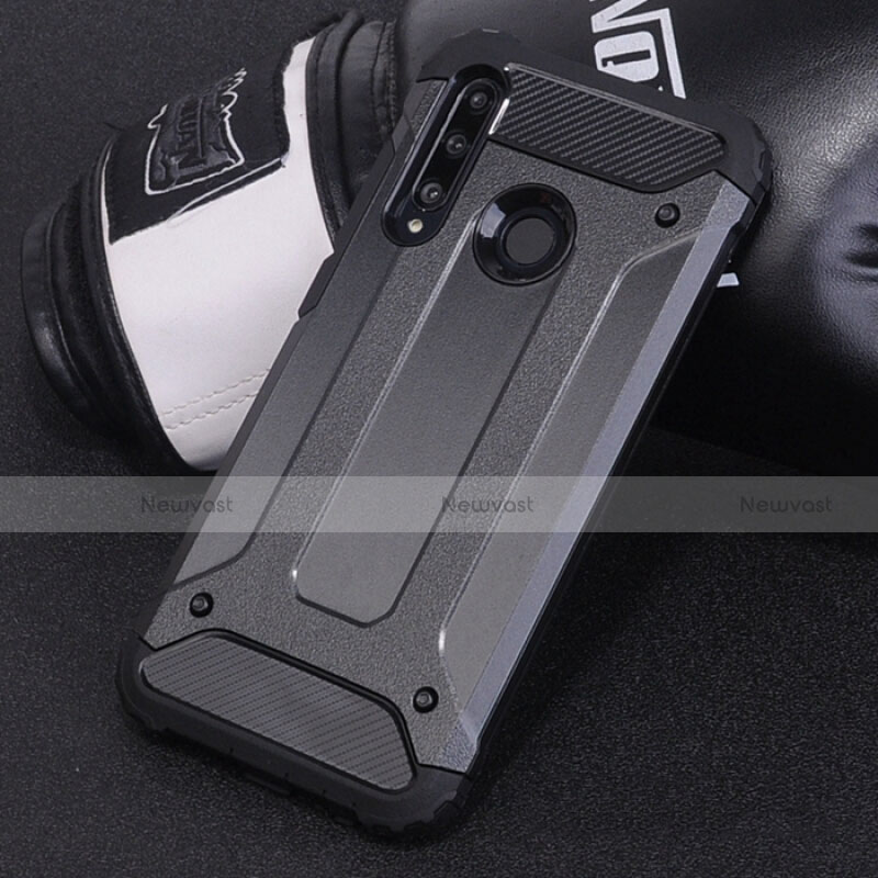 Silicone Matte Finish and Plastic Back Cover Case R01 for Huawei Honor 20E