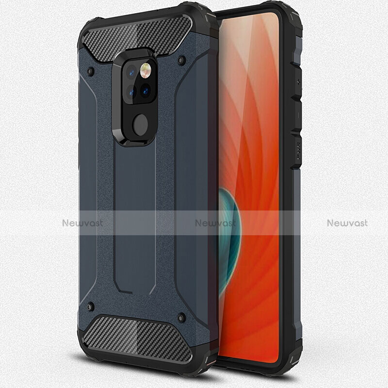 Silicone Matte Finish and Plastic Back Cover Case R01 for Huawei Mate 20 X 5G