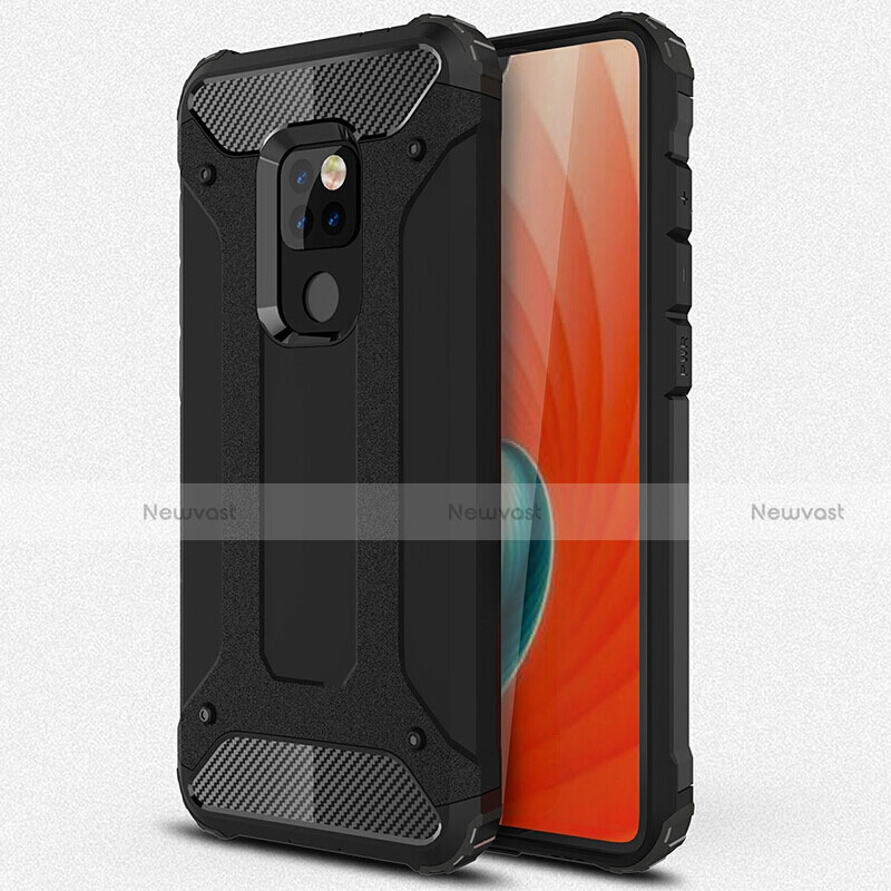 Silicone Matte Finish and Plastic Back Cover Case R01 for Huawei Mate 20 X 5G