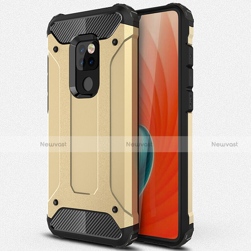 Silicone Matte Finish and Plastic Back Cover Case R01 for Huawei Mate 20 X 5G