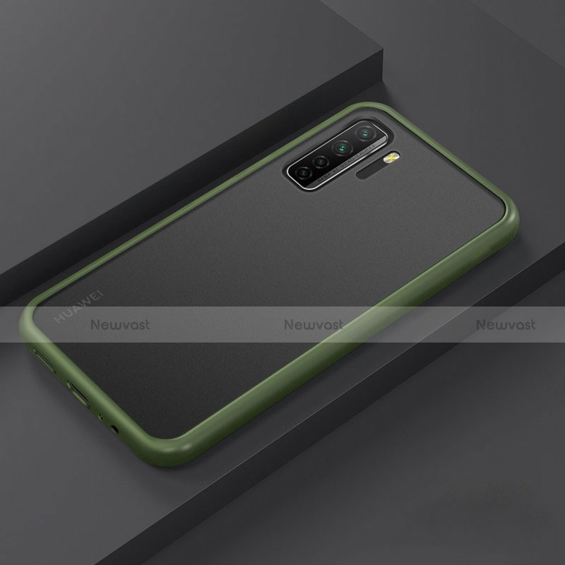 Silicone Matte Finish and Plastic Back Cover Case R01 for Huawei Nova 7 SE 5G