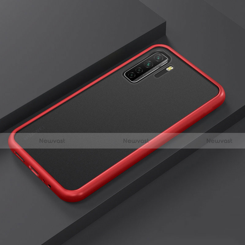 Silicone Matte Finish and Plastic Back Cover Case R01 for Huawei Nova 7 SE 5G