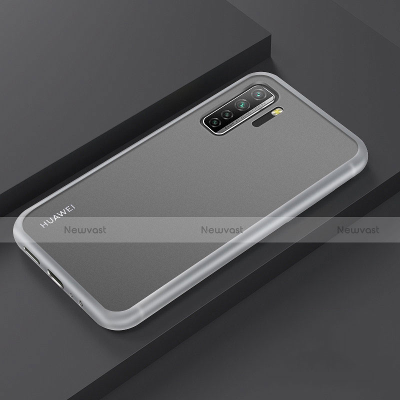 Silicone Matte Finish and Plastic Back Cover Case R01 for Huawei Nova 7 SE 5G