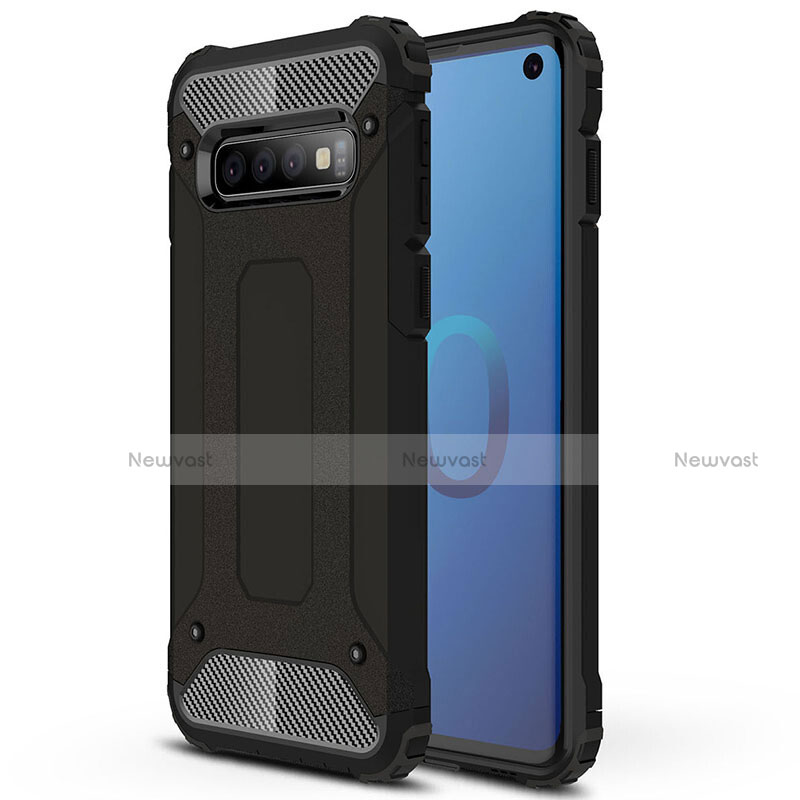 Silicone Matte Finish and Plastic Back Cover Case R01 for Samsung Galaxy S10 5G