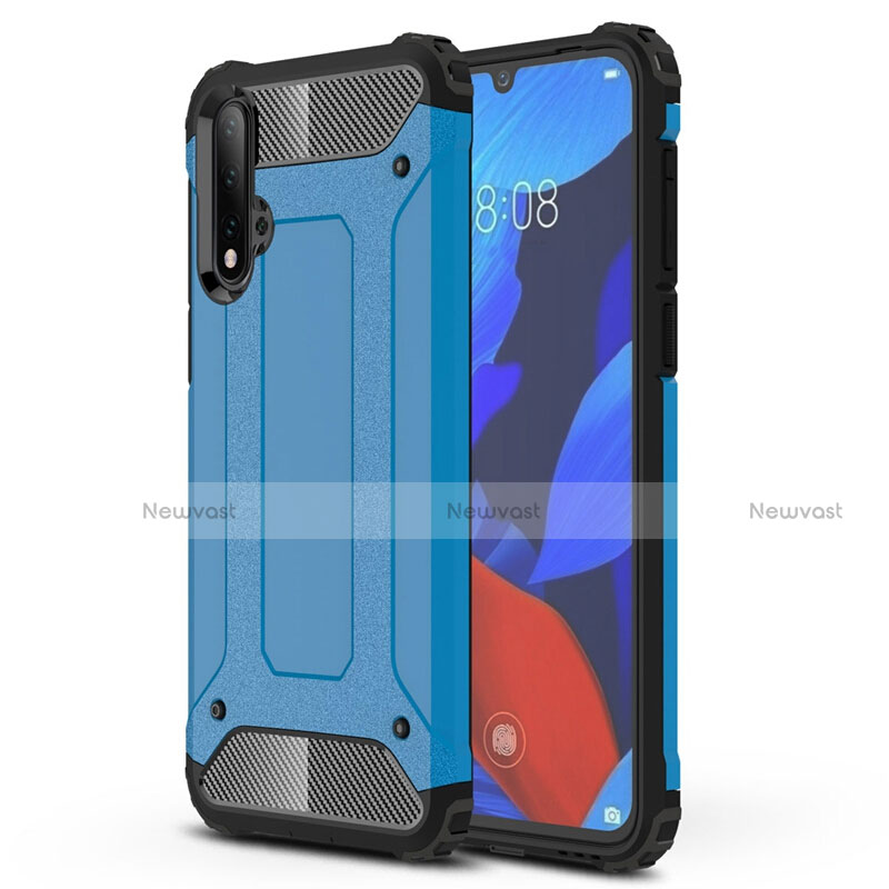 Silicone Matte Finish and Plastic Back Cover Case R02 for Huawei Nova 5