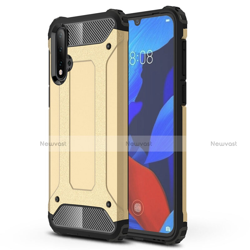 Silicone Matte Finish and Plastic Back Cover Case R02 for Huawei Nova 5