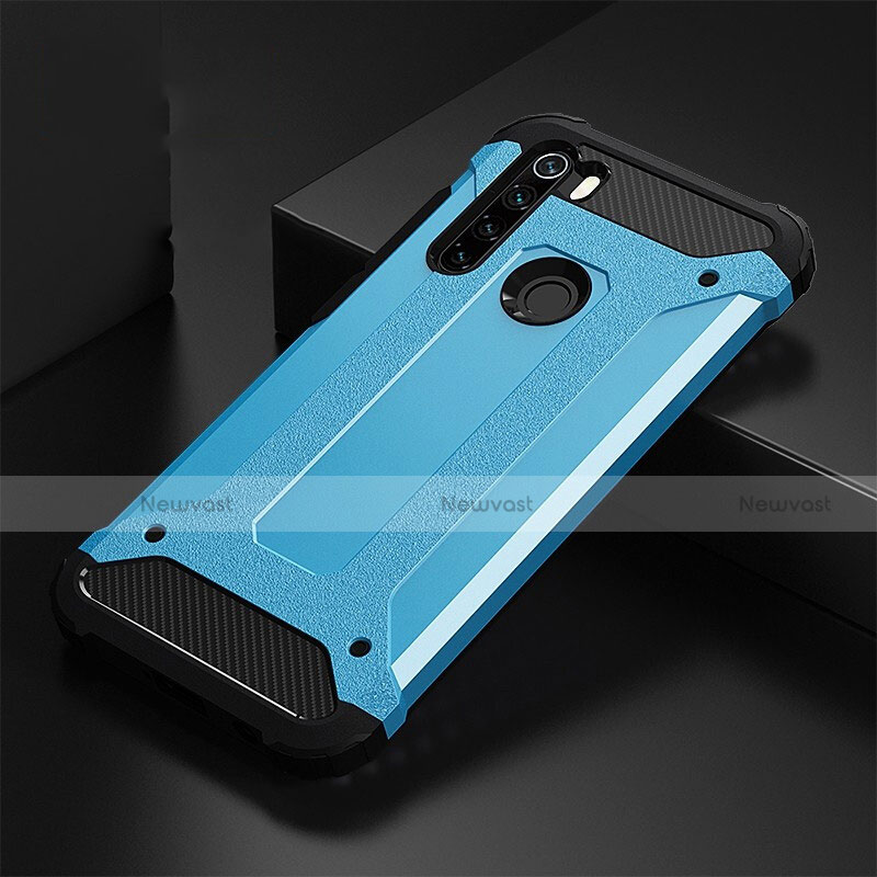 Silicone Matte Finish and Plastic Back Cover Case R02 for Xiaomi Redmi Note 8