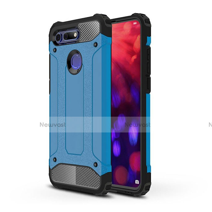 Silicone Matte Finish and Plastic Back Cover Case R03 for Huawei Honor V20