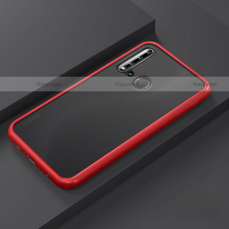 Silicone Matte Finish and Plastic Back Cover Case R03 for Huawei P20 Lite (2019)