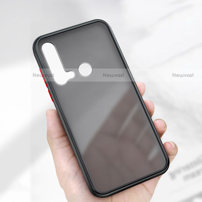 Silicone Matte Finish and Plastic Back Cover Case R03 for Huawei P20 Lite (2019)