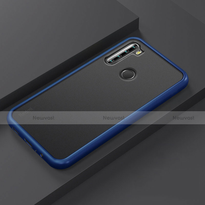 Silicone Matte Finish and Plastic Back Cover Case R03 for Xiaomi Redmi Note 8 (2021)