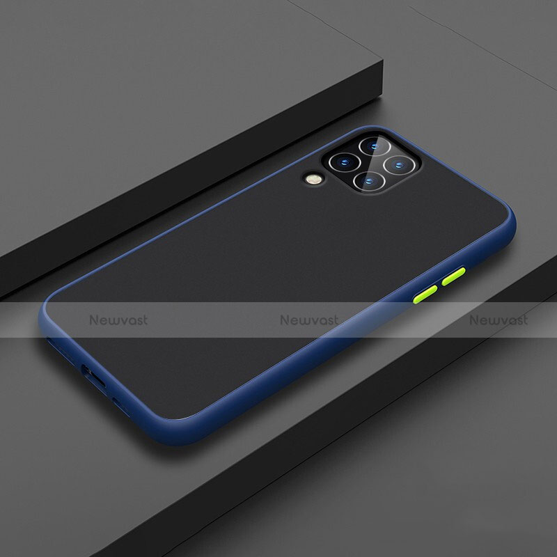 Silicone Matte Finish and Plastic Back Cover Case U01 for Huawei Nova 6 SE Blue