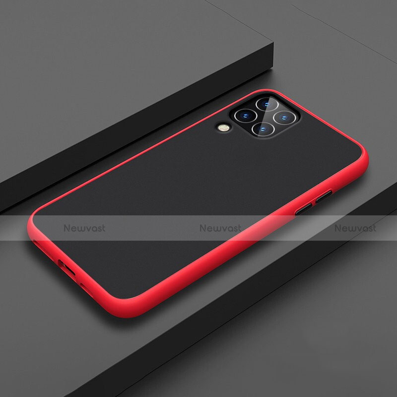 Silicone Matte Finish and Plastic Back Cover Case U01 for Huawei Nova 6 SE Red