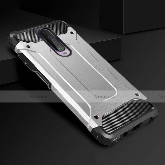 Silicone Matte Finish and Plastic Back Cover Case U01 for Xiaomi Poco X2