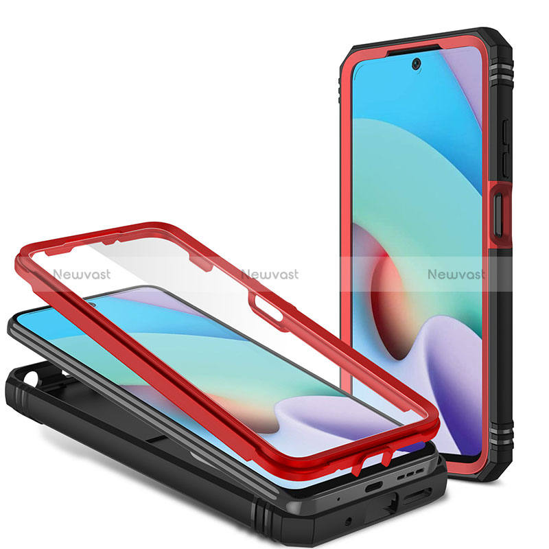 Silicone Matte Finish and Plastic Back Cover Case with Magnetic Finger Ring Stand MQ6 for Xiaomi Redmi Note 11 4G (2021)