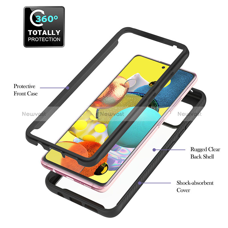 Silicone Matte Finish and Plastic Back Cover Case with Magnetic Finger Ring Stand YB1 for Samsung Galaxy M40S