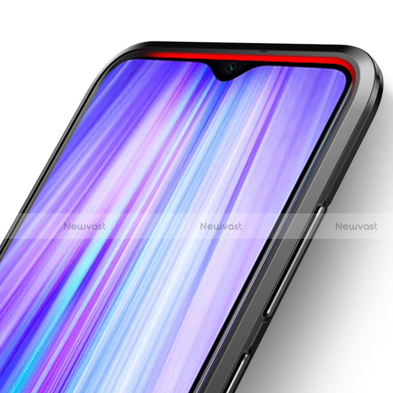 Silicone Matte Finish and Plastic Back Cover Case with Stand for Xiaomi Redmi Note 8 Pro