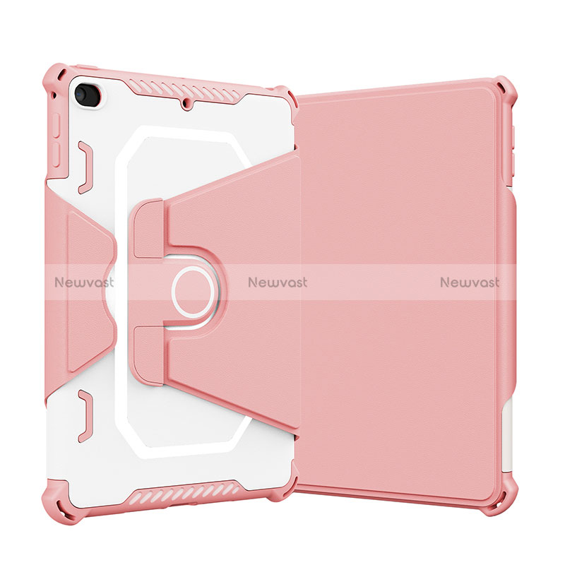 Silicone Matte Finish and Plastic Back Cover Case with Stand L05 for Apple iPad Mini 4