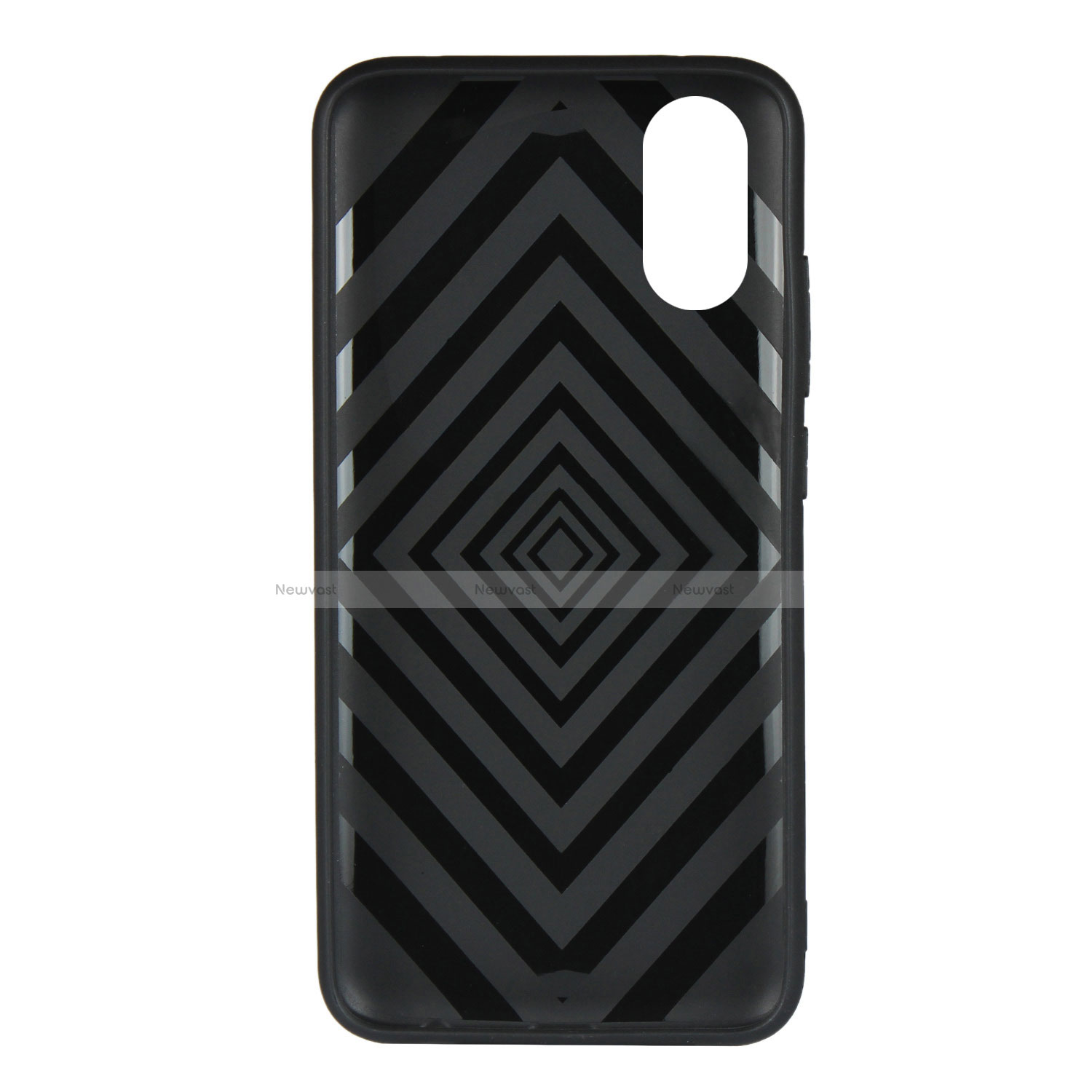 Silicone Matte Finish and Plastic Back Cover Case with Stand R05 for Xiaomi Redmi 9A